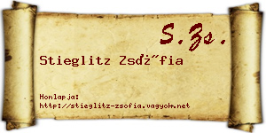 Stieglitz Zsófia névjegykártya